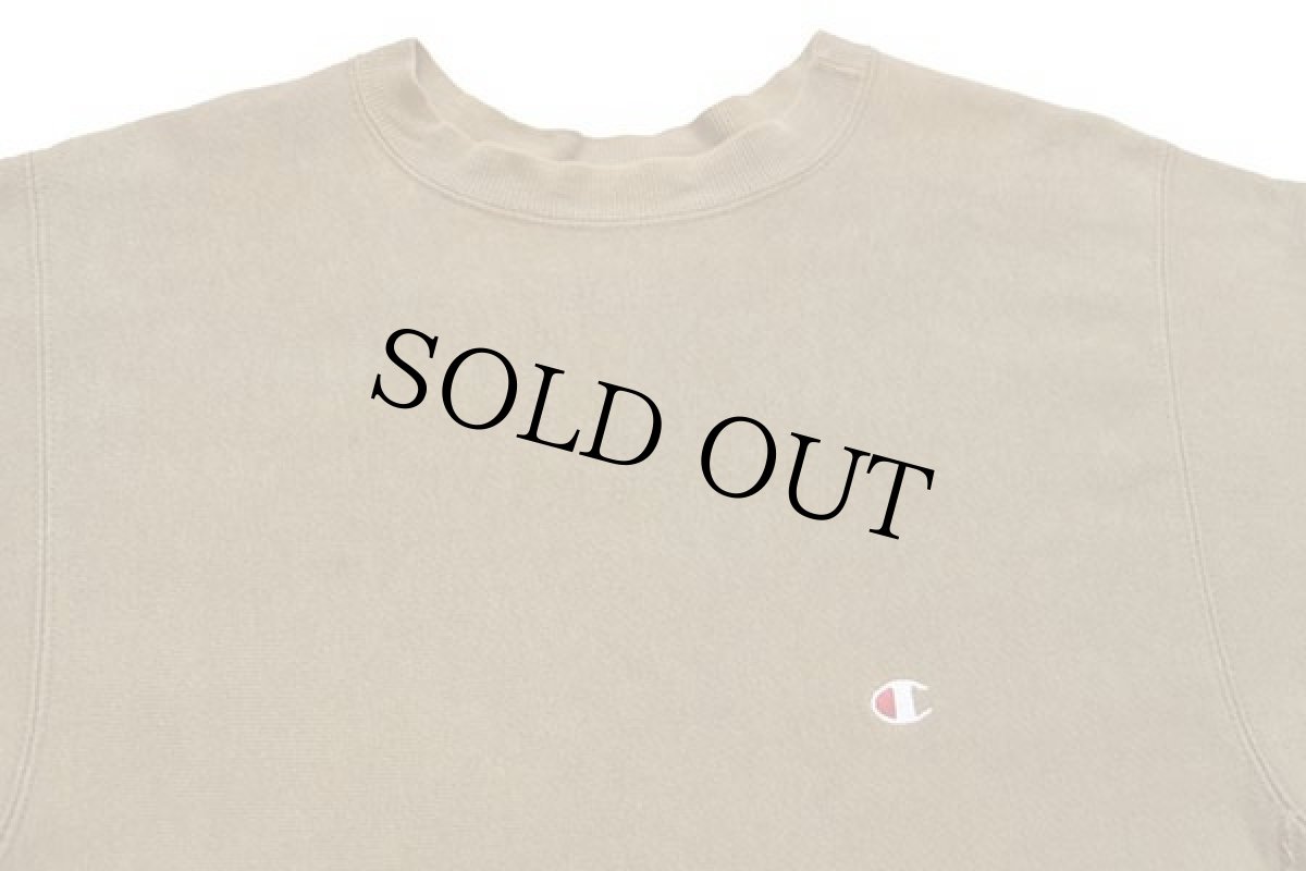 画像3: 90s USA製 Championチャンピオン ワンポイント リバースウィーブ スウェット オーカー L (3)