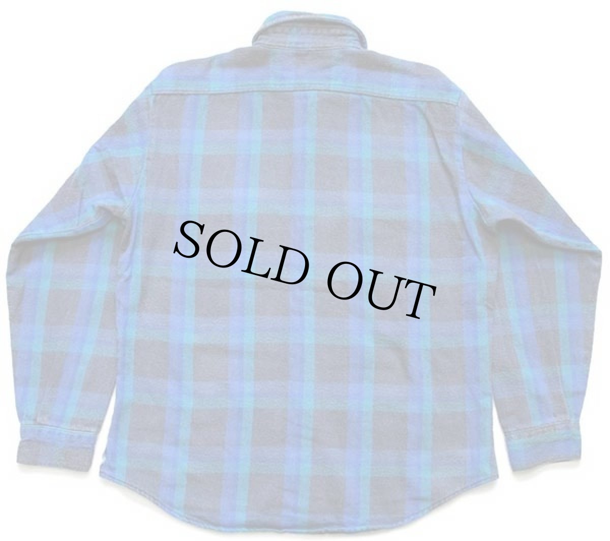 画像2: 80s USA製 FIVE BROTHERファイブブラザー チェック コットン フランネルシャツ L (2)