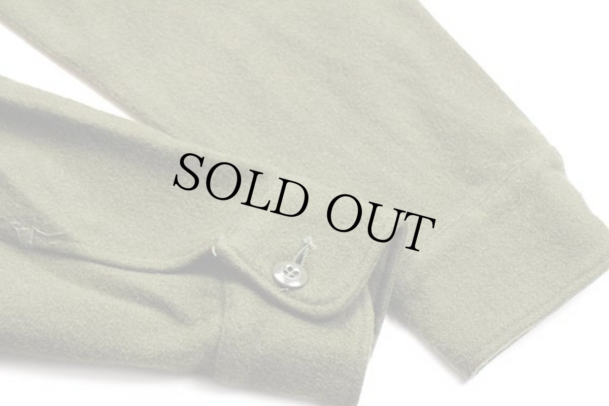 画像6: 70s 米軍 U.S.ARMY ウールシャツ オリーブグリーン S (6)