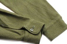 画像6: 70s 米軍 U.S.ARMY ウールシャツ オリーブグリーン S (6)
