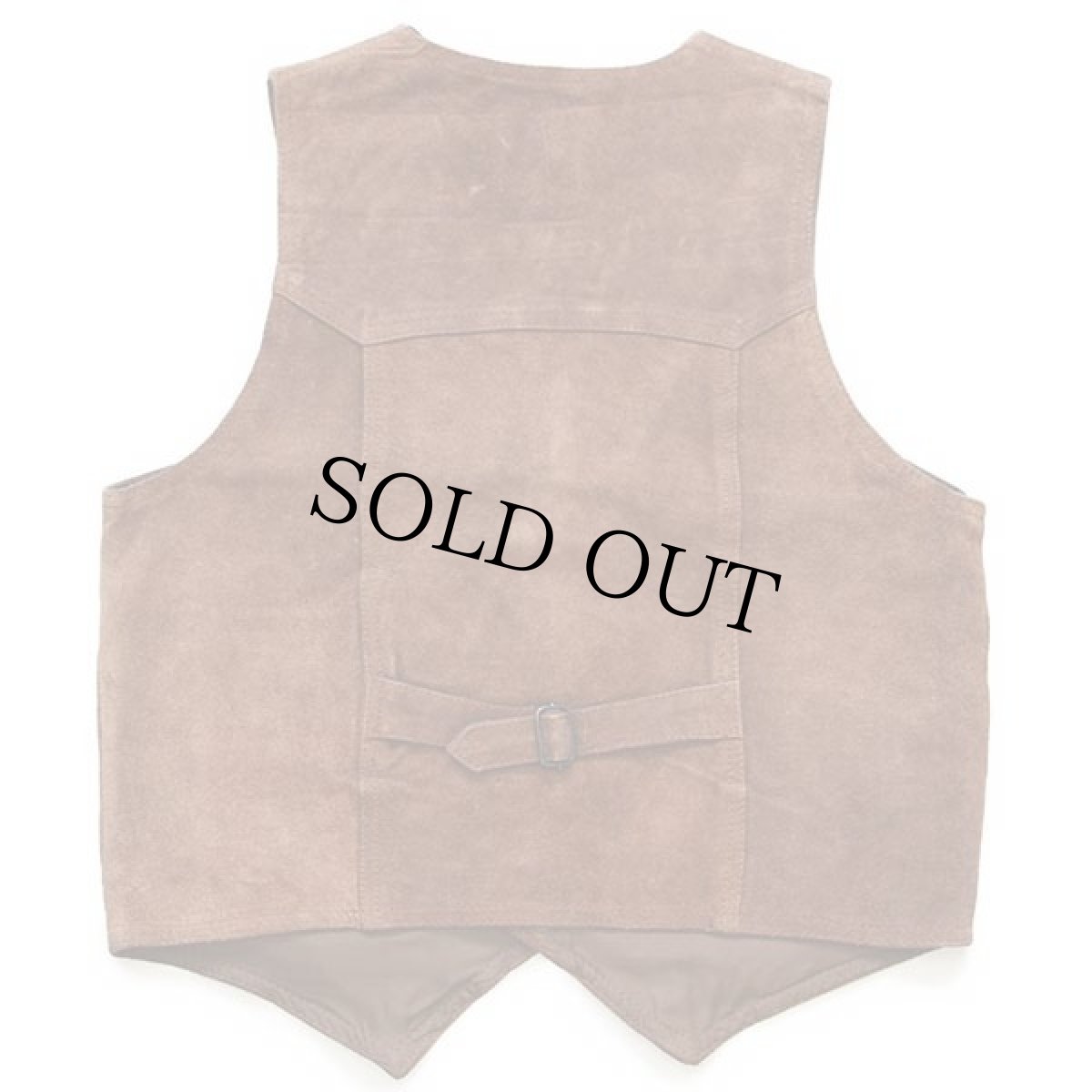 画像2: FASHION MILAN スエード レザーベスト 茶 L (2)