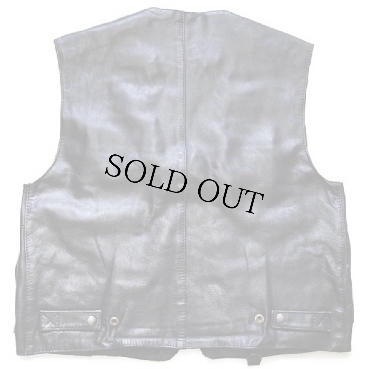 画像2: 90s イタリア製 OverPell ワーク レザーベスト 焦げ茶 L (2)