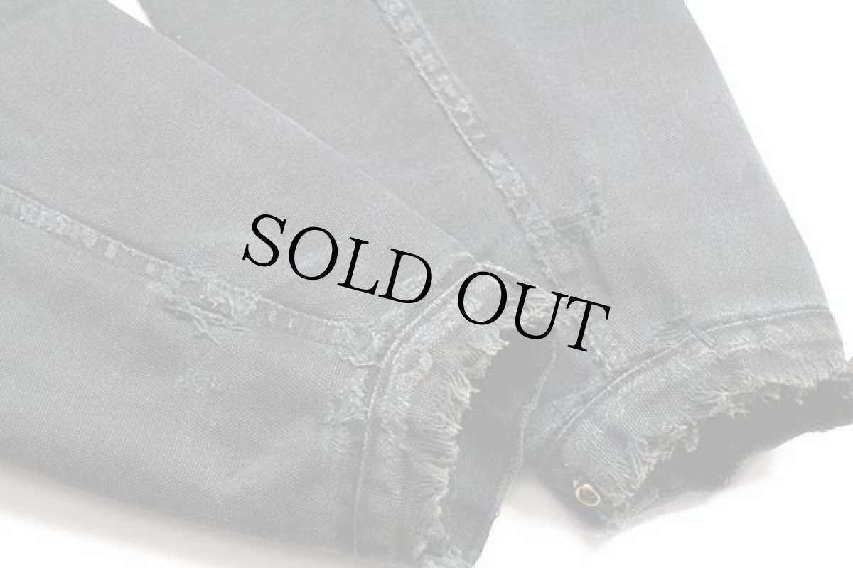 画像10: 90s Dickiesディッキーズ ブランケットライナー ダック地 ワークジャケット ボロ 黒 M (10)