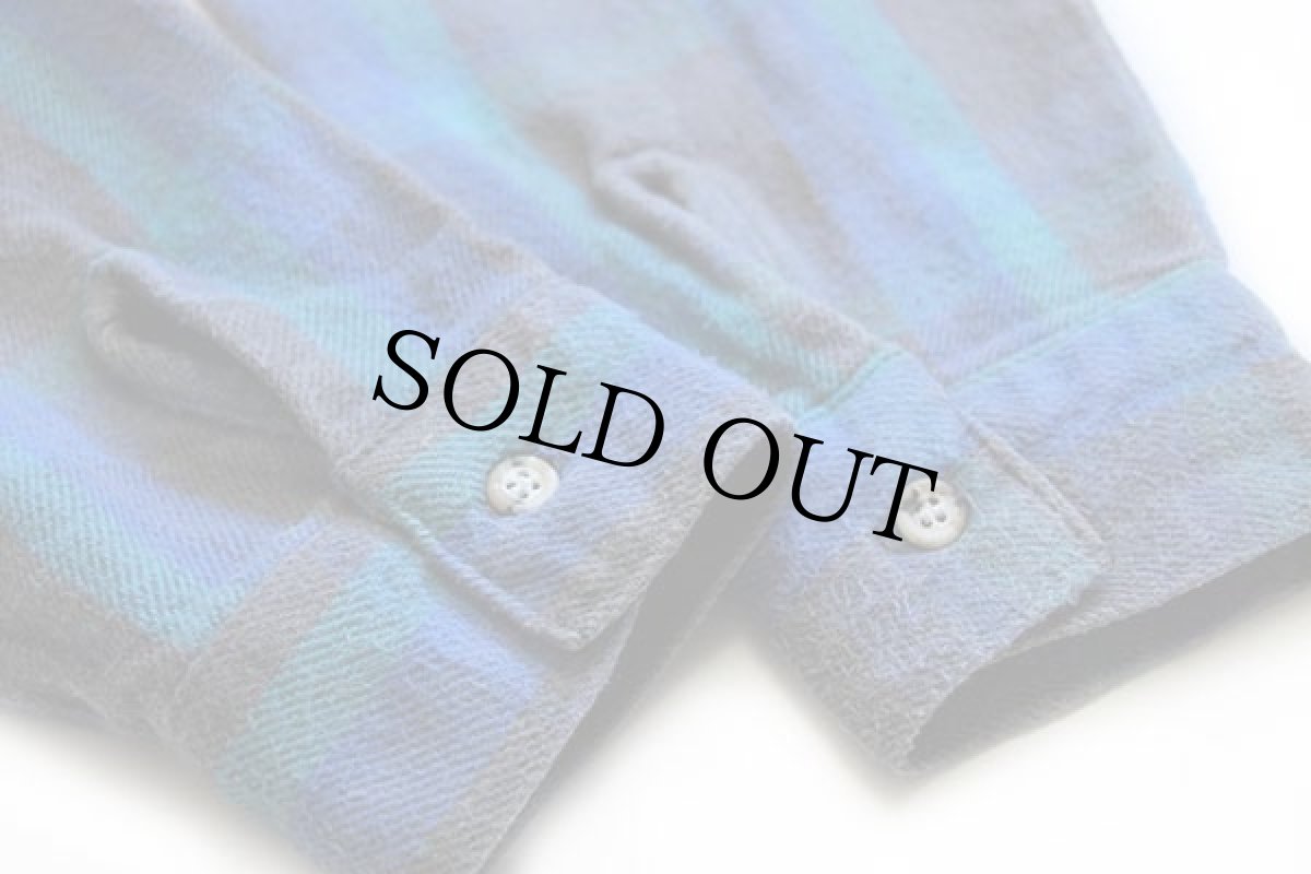 画像6: 80s USA製 FIVE BROTHERファイブブラザー チェック コットン フランネルシャツ L (6)