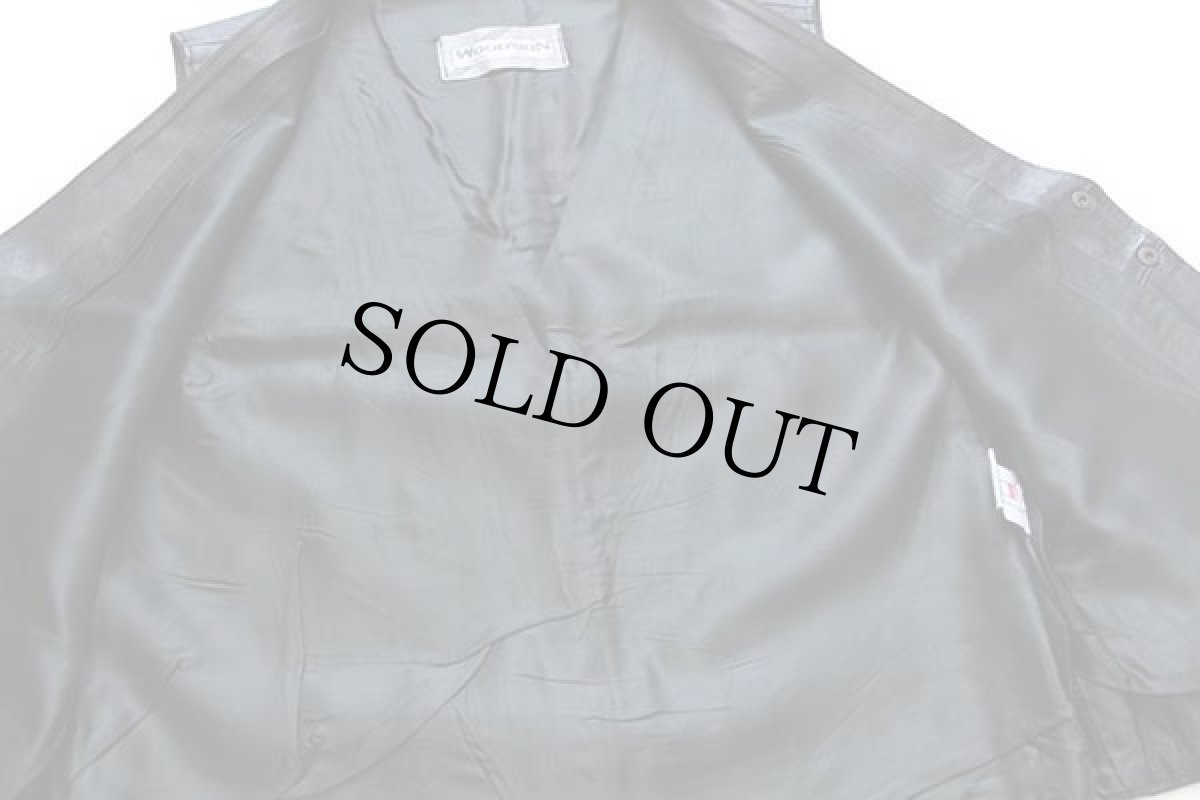 画像5: イタリア製 WOOD'SKIN レザーベスト 黒 M (5)