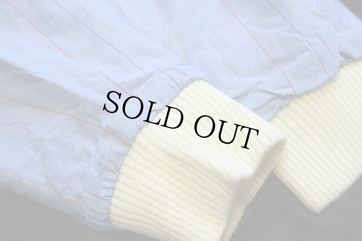 画像4: 90s FERRELL REED ストライプ×無地 HBTヘリンボーンツイル リバーシブル コットンジャケット M (4)