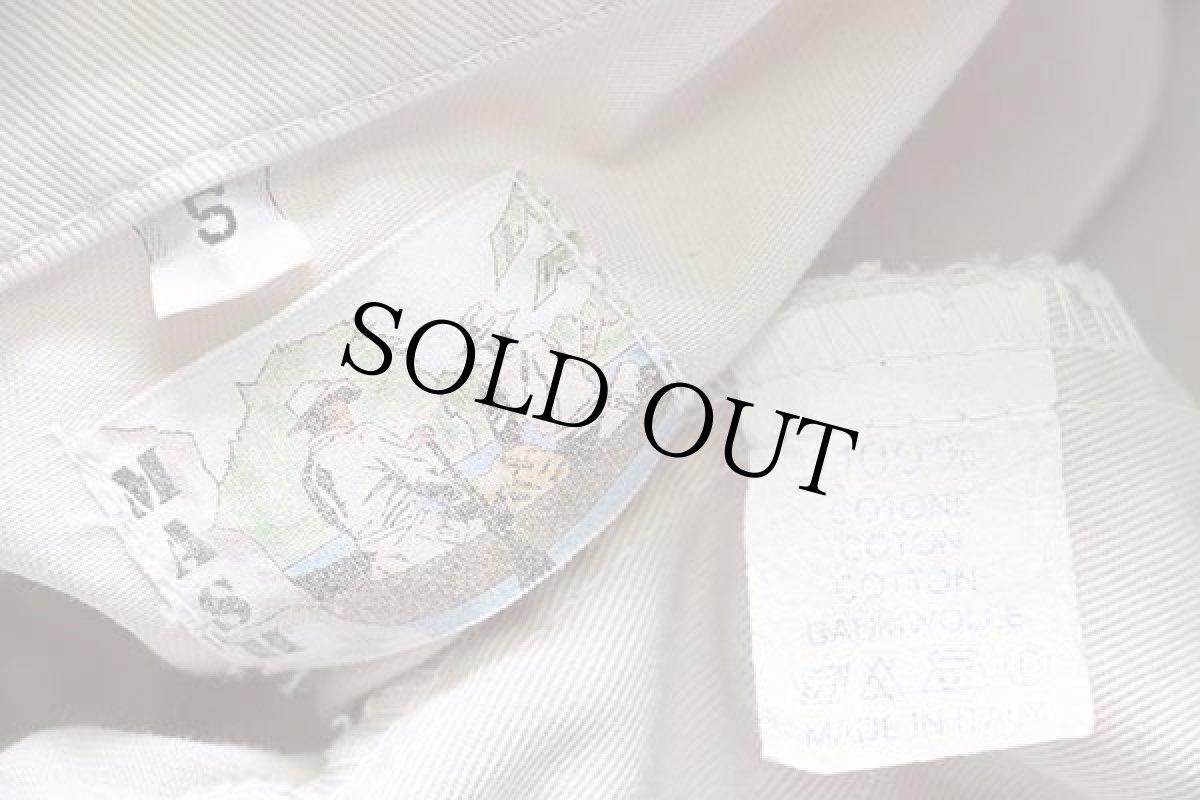 画像4: 80s イタリア製 MASH ショート丈 コットンツイルジャケット ベージュ S (4)