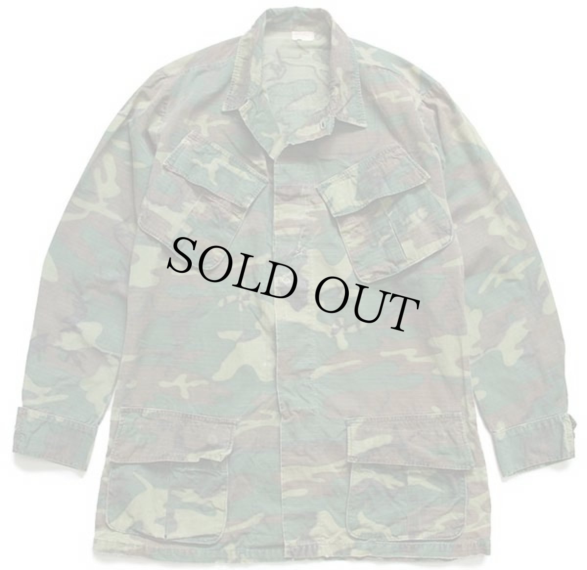 画像1: 60s 米軍 USMC ERDL グリーンリーフカモ ジャングルファティーグジャケット S-L (1)