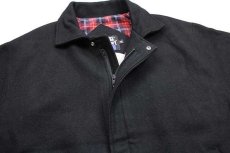 画像3: 90s USA製 SJPD PARKS ENFORCEMENT ポリスカー 刺繍 タータンチェックライナー ウールジャケット 黒 XL (3)