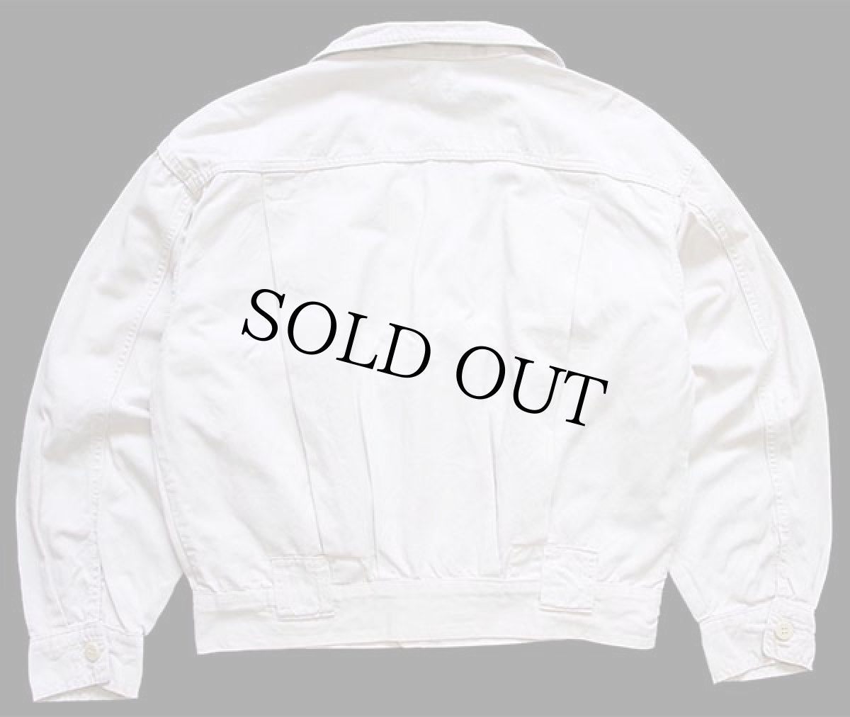 画像2: 80s イタリア製 MASH ショート丈 コットンツイルジャケット ベージュ S (2)