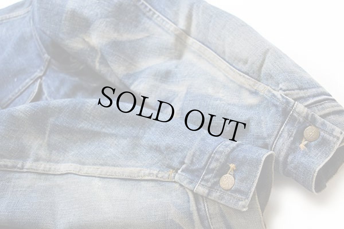 画像9: 80s USA製 Leeリー STORM RIDERストームライダー 220LJ ブランケットライナー デニムジャケット 48L (9)