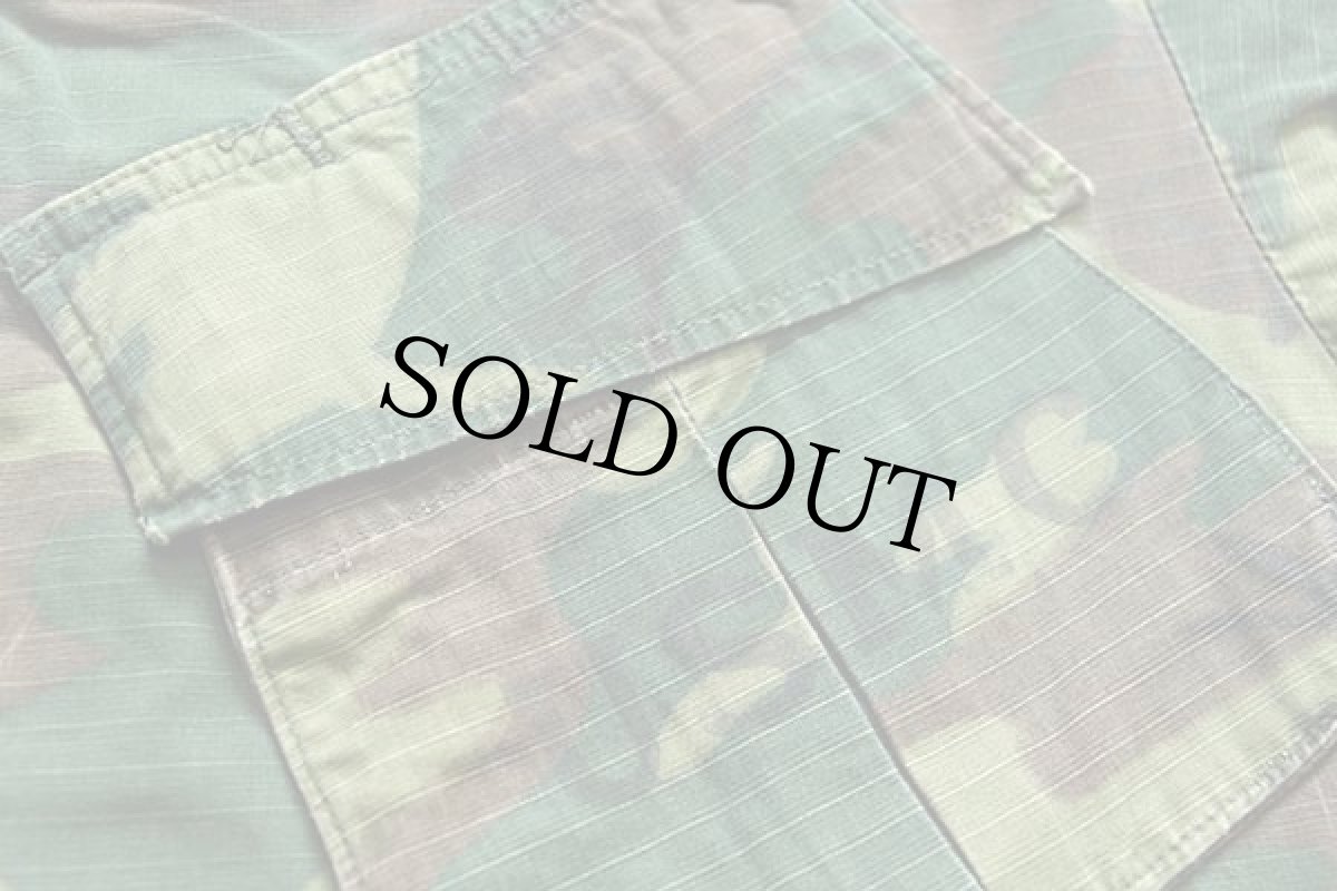 画像5: 60s 米軍 USMC ERDL グリーンリーフカモ ジャングルファティーグジャケット S-L (5)