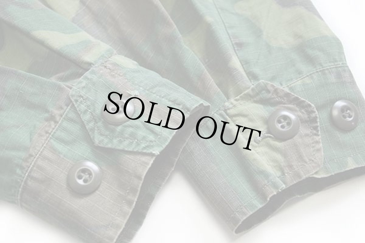 画像7: 60s 米軍 USMC ERDL グリーンリーフカモ ジャングルファティーグジャケット S-L (7)