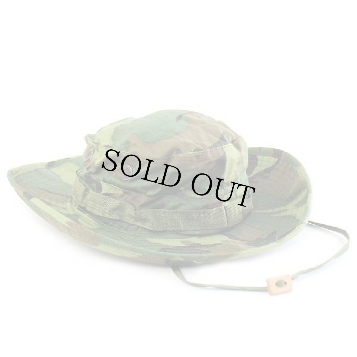 画像2: 60s 米軍 U.S.ARMY グリーンリーフカモ ブーニーハット 6 7/8 (2)