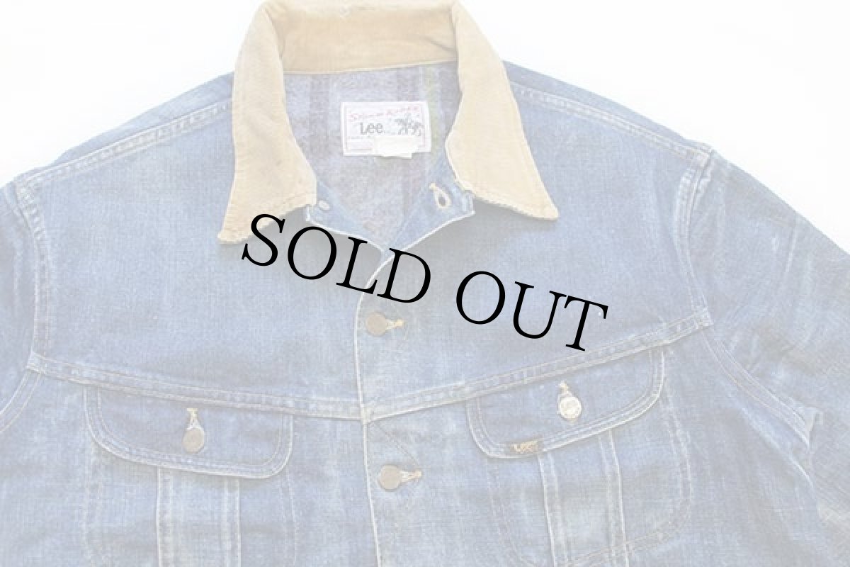 画像3: 80s USA製 Leeリー STORM RIDERストームライダー 220LJ ブランケットライナー デニムジャケット 48L (3)