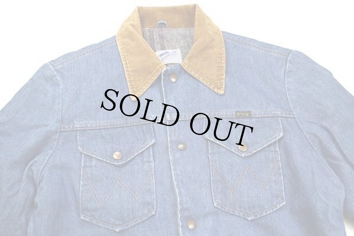 画像3: 80s USA製 Wranglerラングラー NO-FAULT ブランケットライナー デニムジャケット (3)