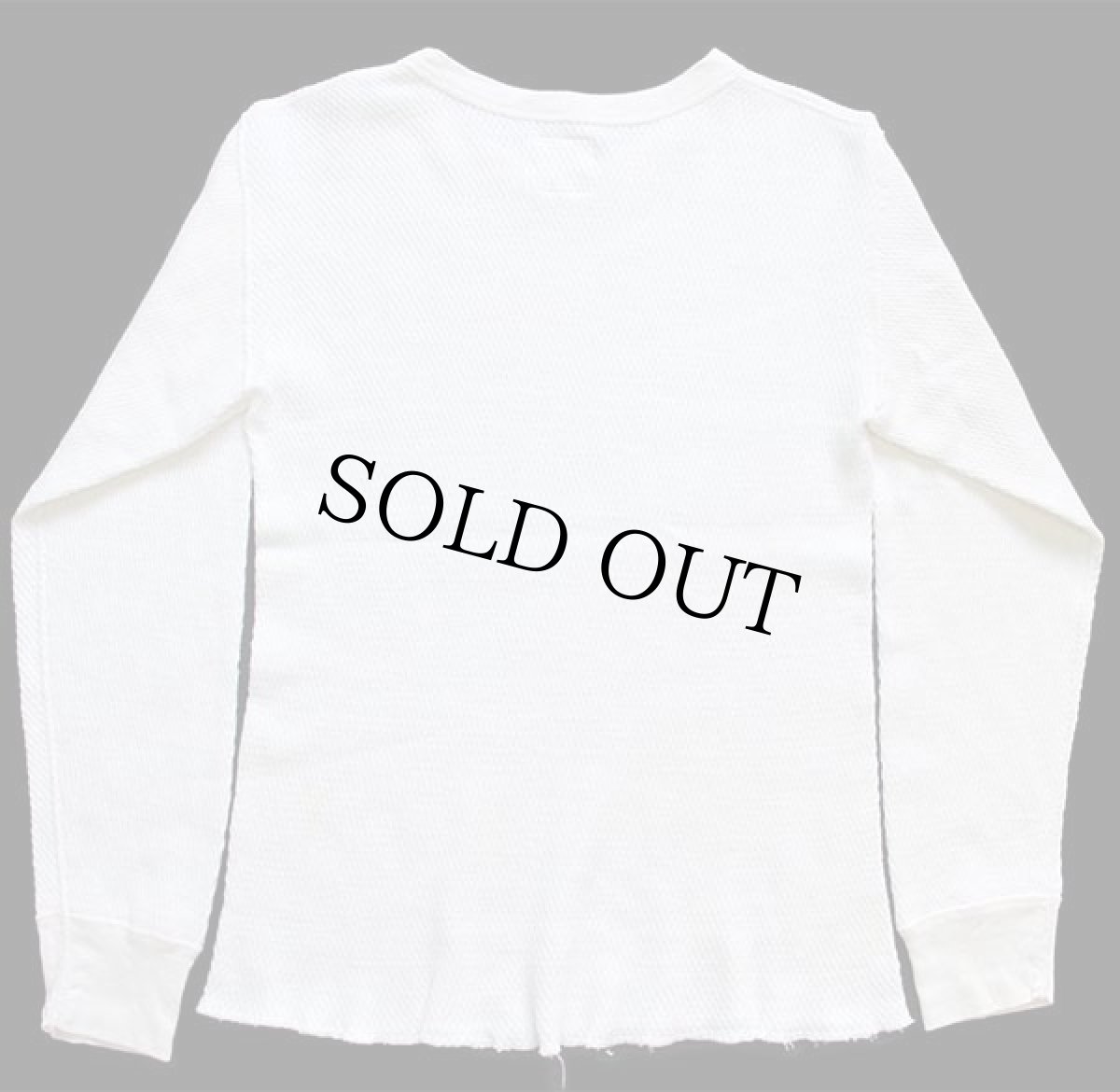 画像3: 80s 米軍 コットン サーマルシャツ ナチュラル M★E (3)