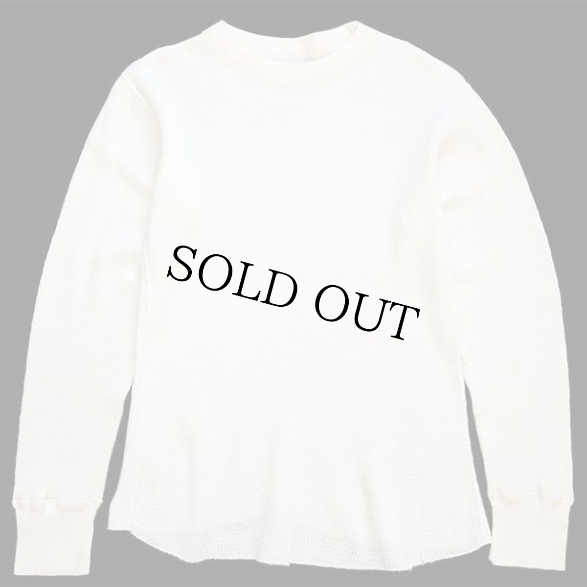 画像2: 80s 米軍 コットン サーマルシャツ ナチュラル M★F (2)