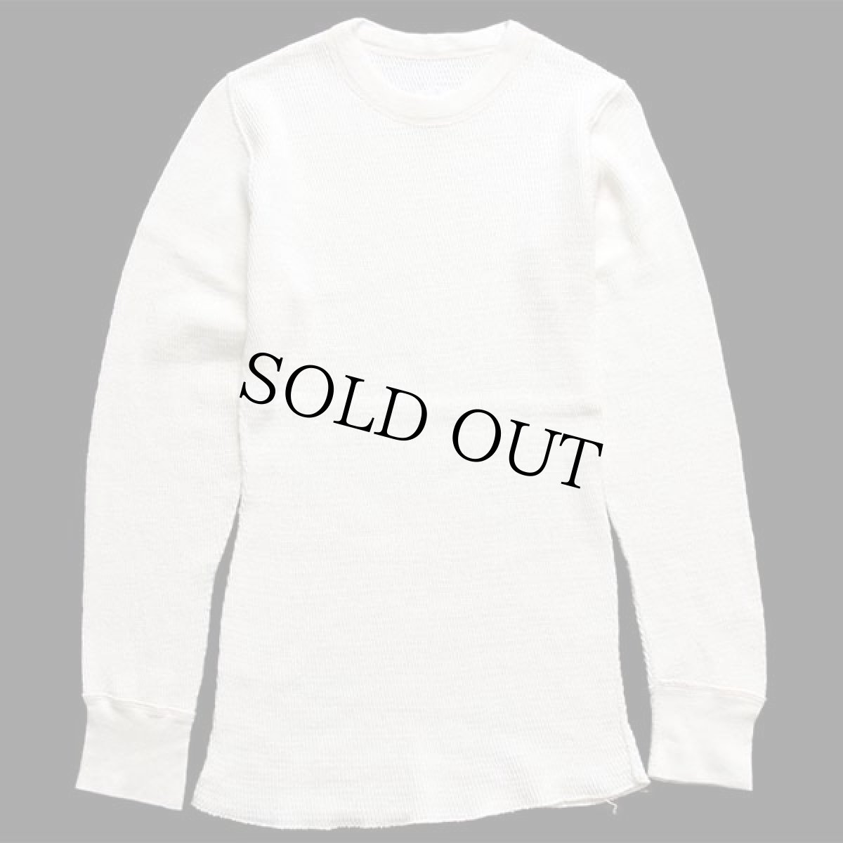 画像2: 80s 米軍 コットン サーマルシャツ ナチュラル M★C (2)