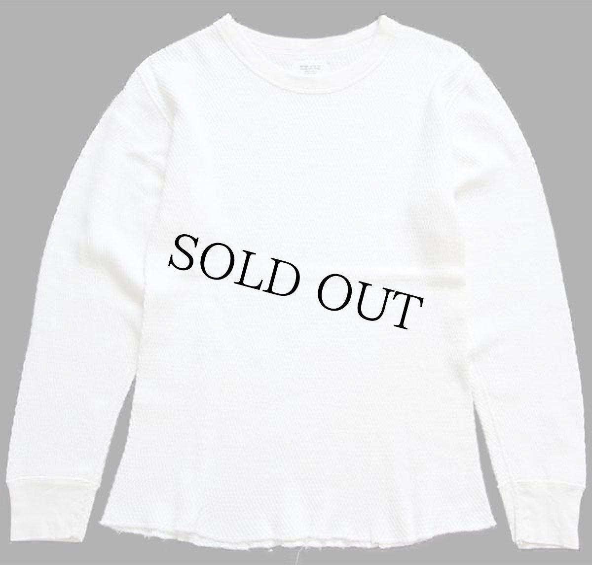 画像2: 80s 米軍 コットン サーマルシャツ ナチュラル M★E (2)