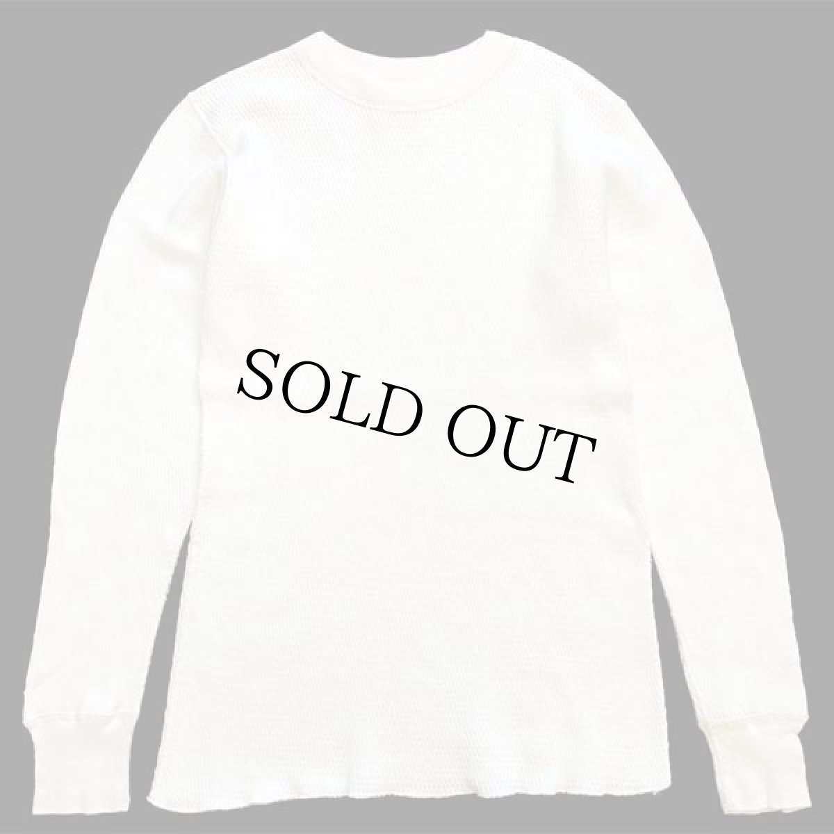 画像2: 70s 米軍 コットン サーマルシャツ ナチュラル M (2)