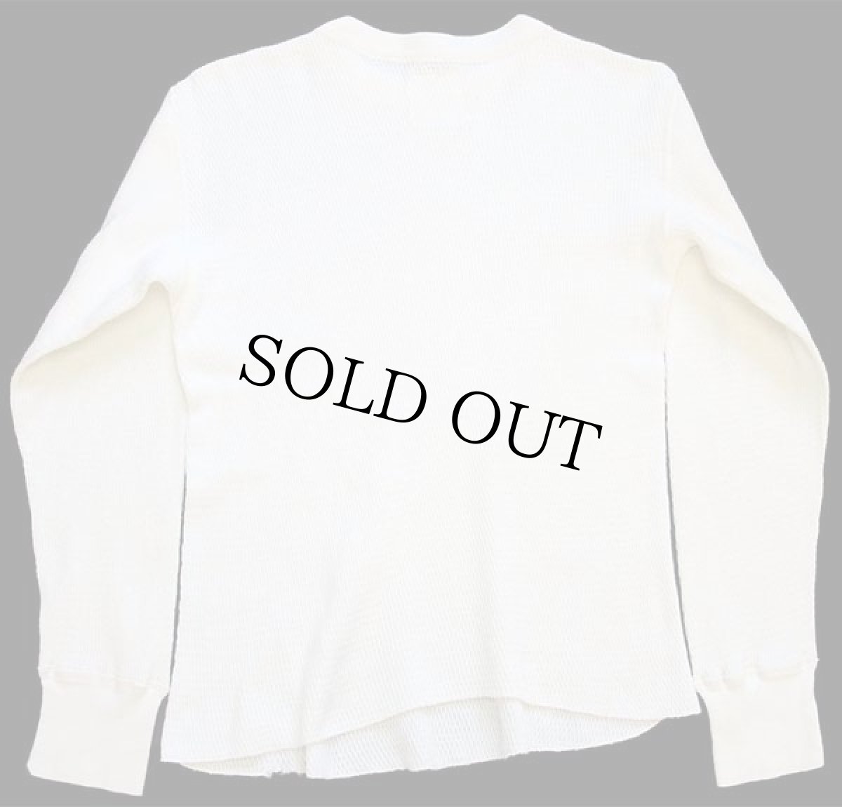 画像3: 80s 米軍 コットン サーマルシャツ ナチュラル M★F (3)