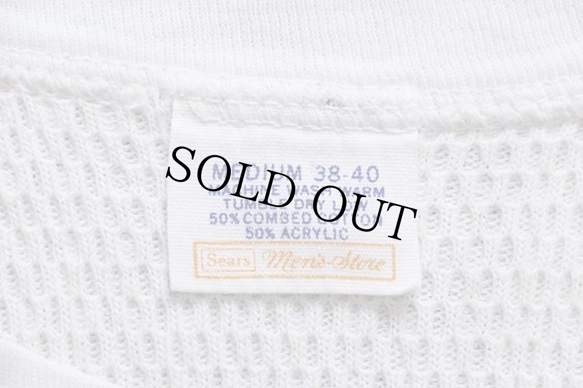 画像5: 70s Sears サーマルシャツ ナチュラル M (5)