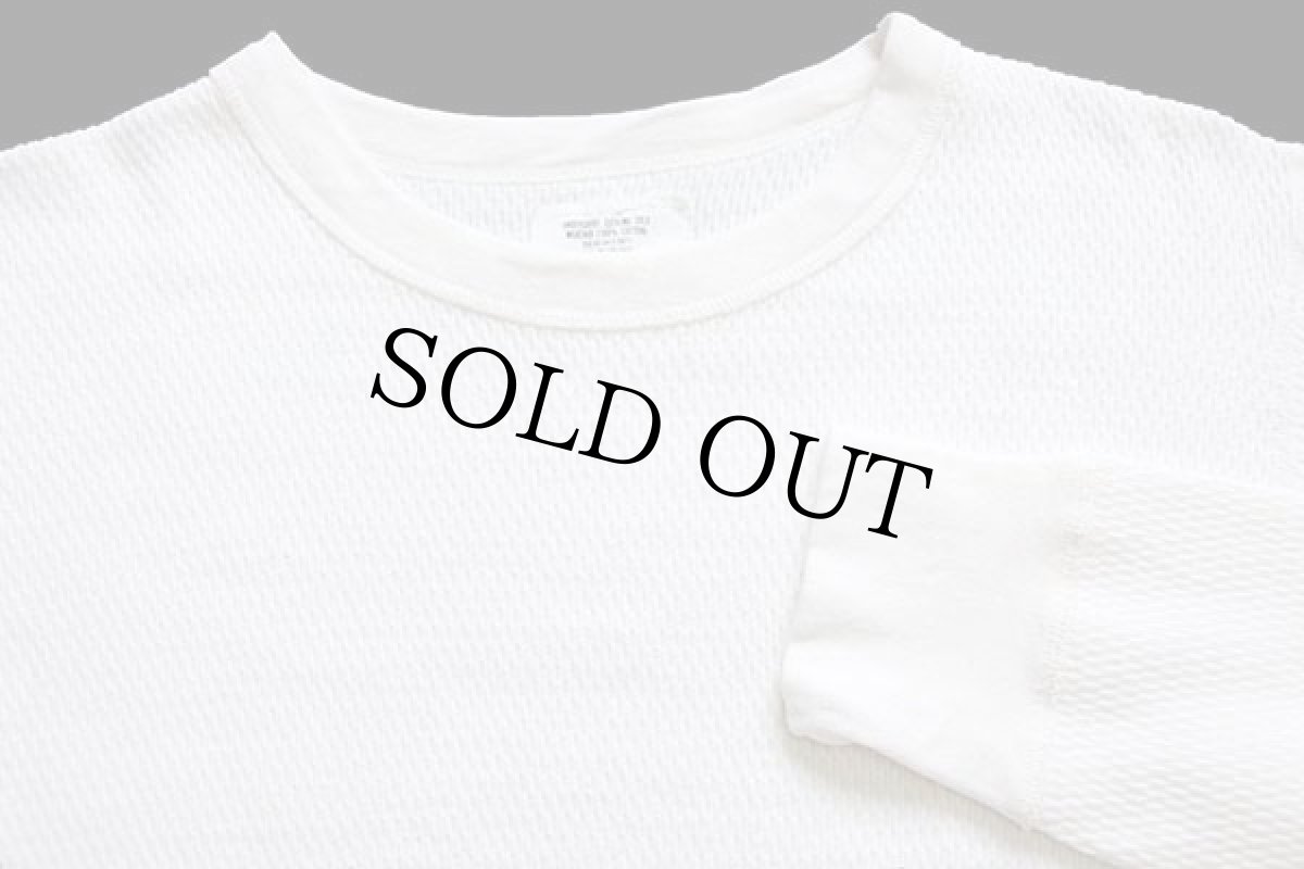 画像4: 80s 米軍 コットン サーマルシャツ ナチュラル M★B (4)