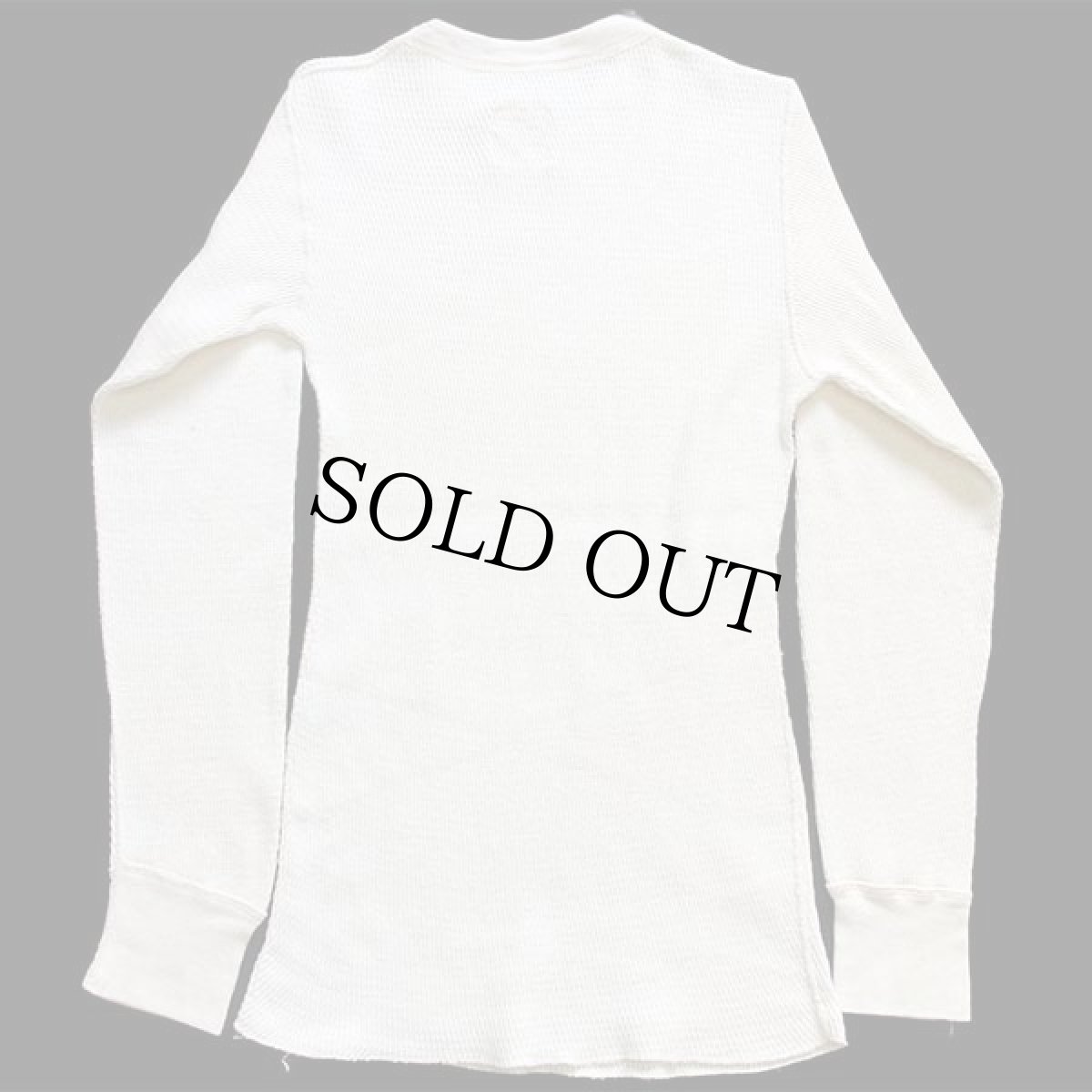 画像3: 80s 米軍 コットン サーマルシャツ ナチュラル M★C (3)