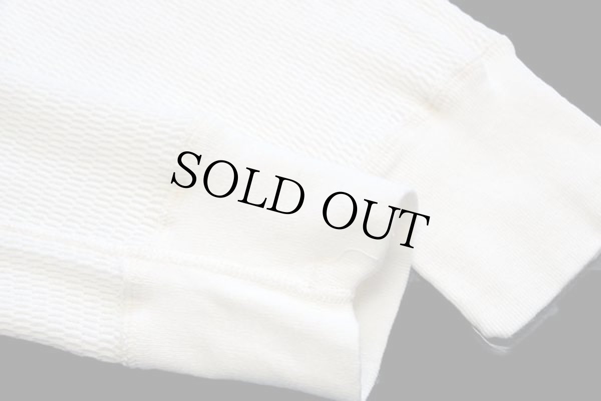 画像7: 80s 米軍 コットン サーマルシャツ ナチュラル M★F (7)