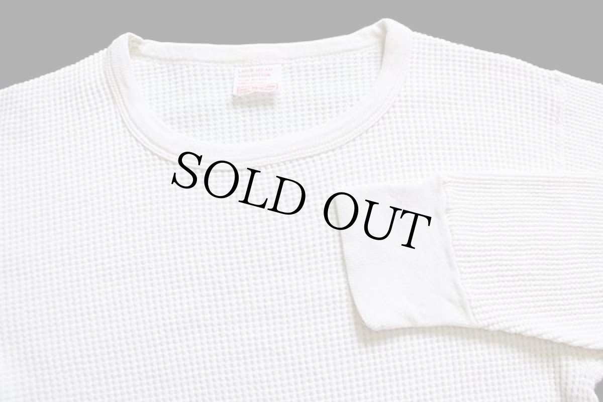 画像4: 70s Sears コットン サーマルシャツ ナチュラル L (4)