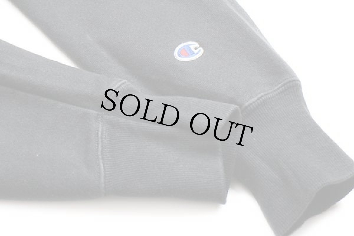 画像5: Championチャンピオン ワンポイント リバースウィーブ スウェットパーカー 黒 M (5)