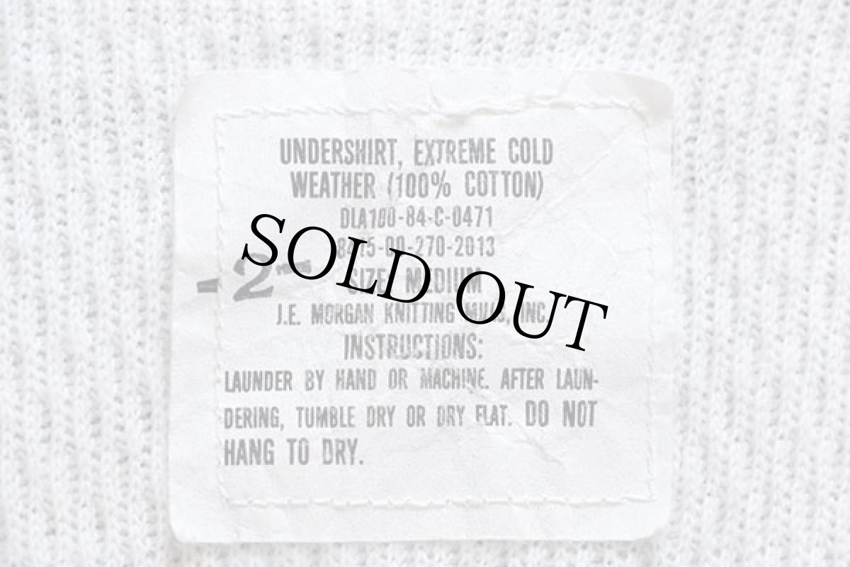 画像5: 80s 米軍 コットン サーマルシャツ ナチュラル M★B (5)