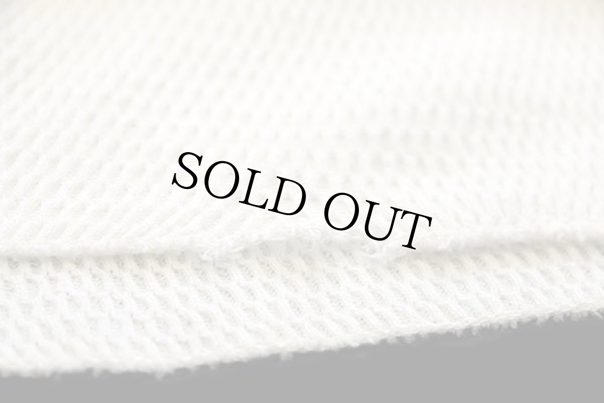 画像6: 80s 米軍 コットン サーマルシャツ ナチュラル M★F (6)