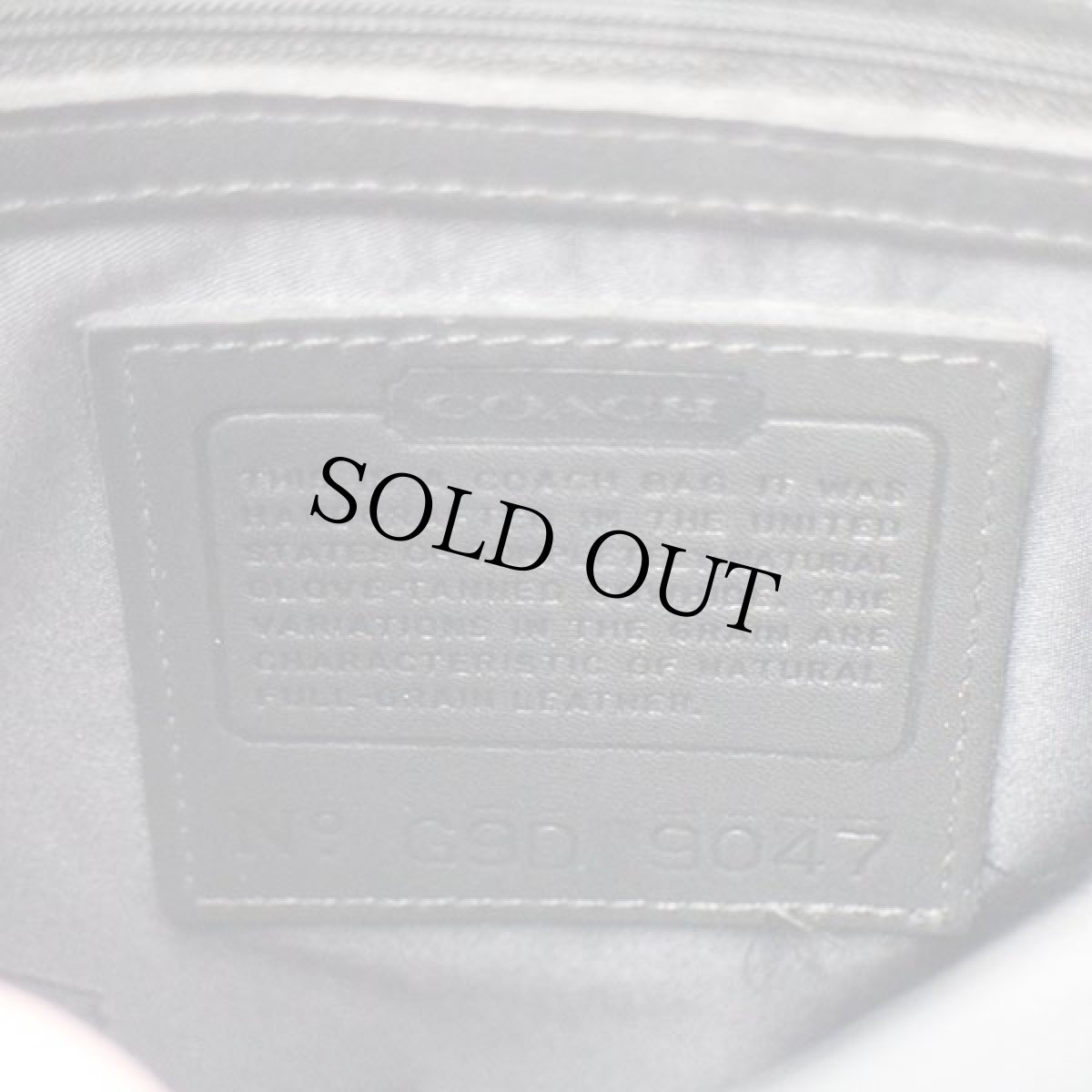 画像8: USA製 COACH オールド コーチ レザー ハンドバッグ 黒★9047 (8)