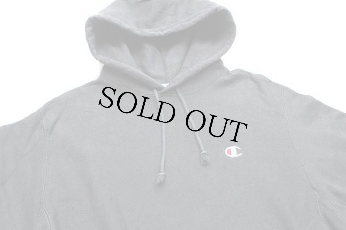 画像3: Championチャンピオン ワンポイント リバースウィーブ スウェットパーカー 黒 M (3)