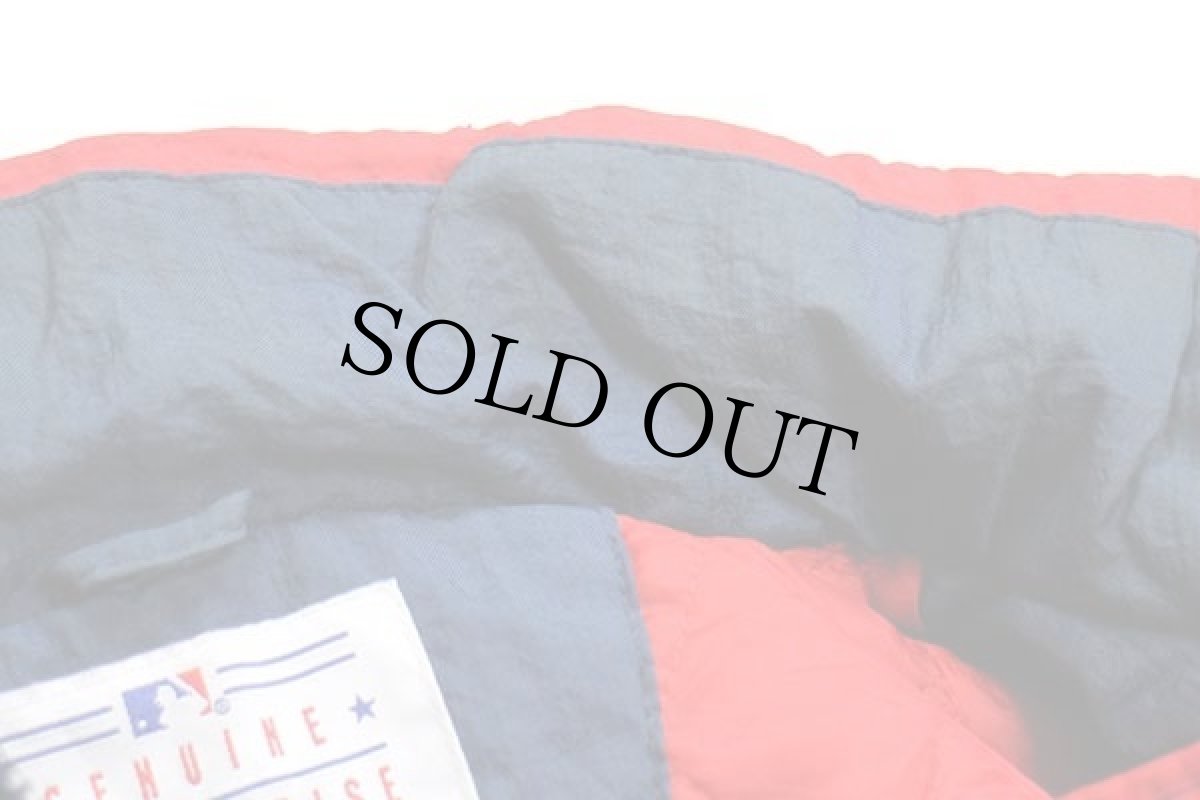 画像7: 90s STARTERスターター MLB BOSTON RED SOX 刺繍 マルチカラー プルオーバー 中綿入り ナイロンパーカー M (7)