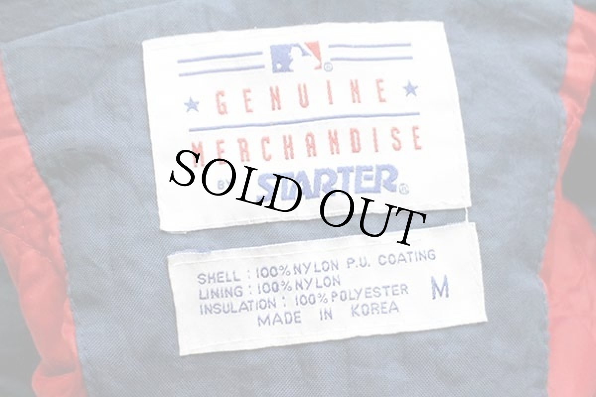 画像4: 90s STARTERスターター MLB BOSTON RED SOX 刺繍 マルチカラー プルオーバー 中綿入り ナイロンパーカー M (4)