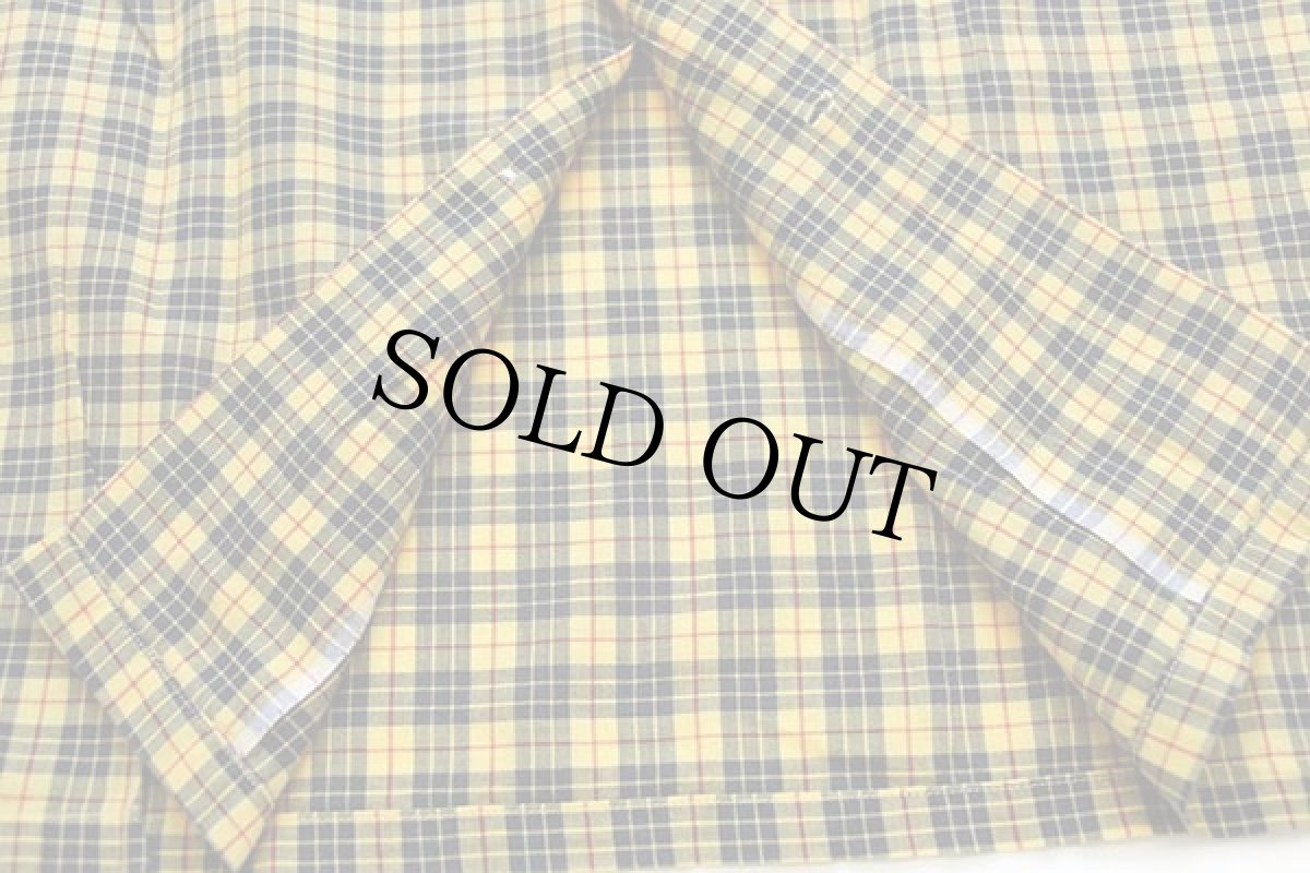 画像5: 50s USA製 McGREGORマクレガー チェック コットン オープンカラーシャツ S (5)