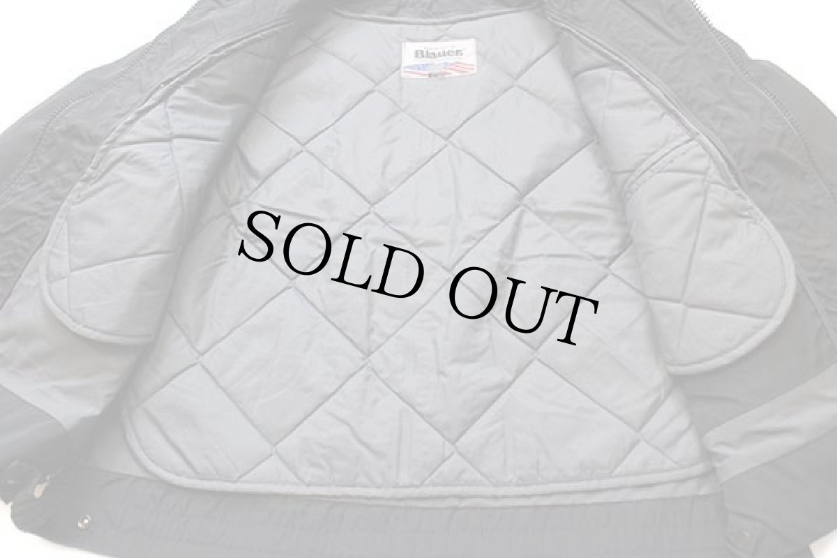 画像5: USA製 Blauer テープ付き キルティングライナー GORE-TEXゴアテックス ポリスマンジャケット 黒 42R (5)