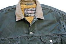 画像3: 90s Levi'sリーバイス キルティングライナー コットンツイルジャケット 4ポケット モスグリーン★ユーロ (3)