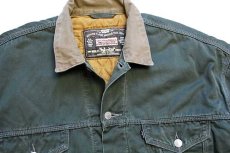 画像3: 90s Levi'sリーバイス キルティングライナー コットンツイルジャケット 4ポケット モスグリーン★ユーロ (3)