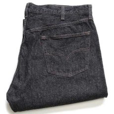 画像1: 90s USA製 Levi'sリーバイス 501 先染め ブラック デニムパンツ w42 L30 (1)