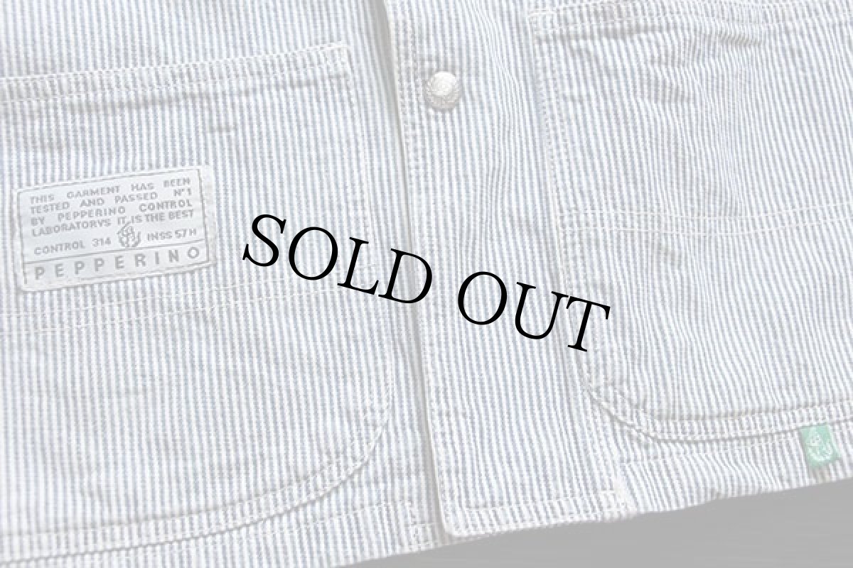 画像5: 90s イタリア製 PEPPERINO ヒッコリー ストライプ カバーオール 14 (5)