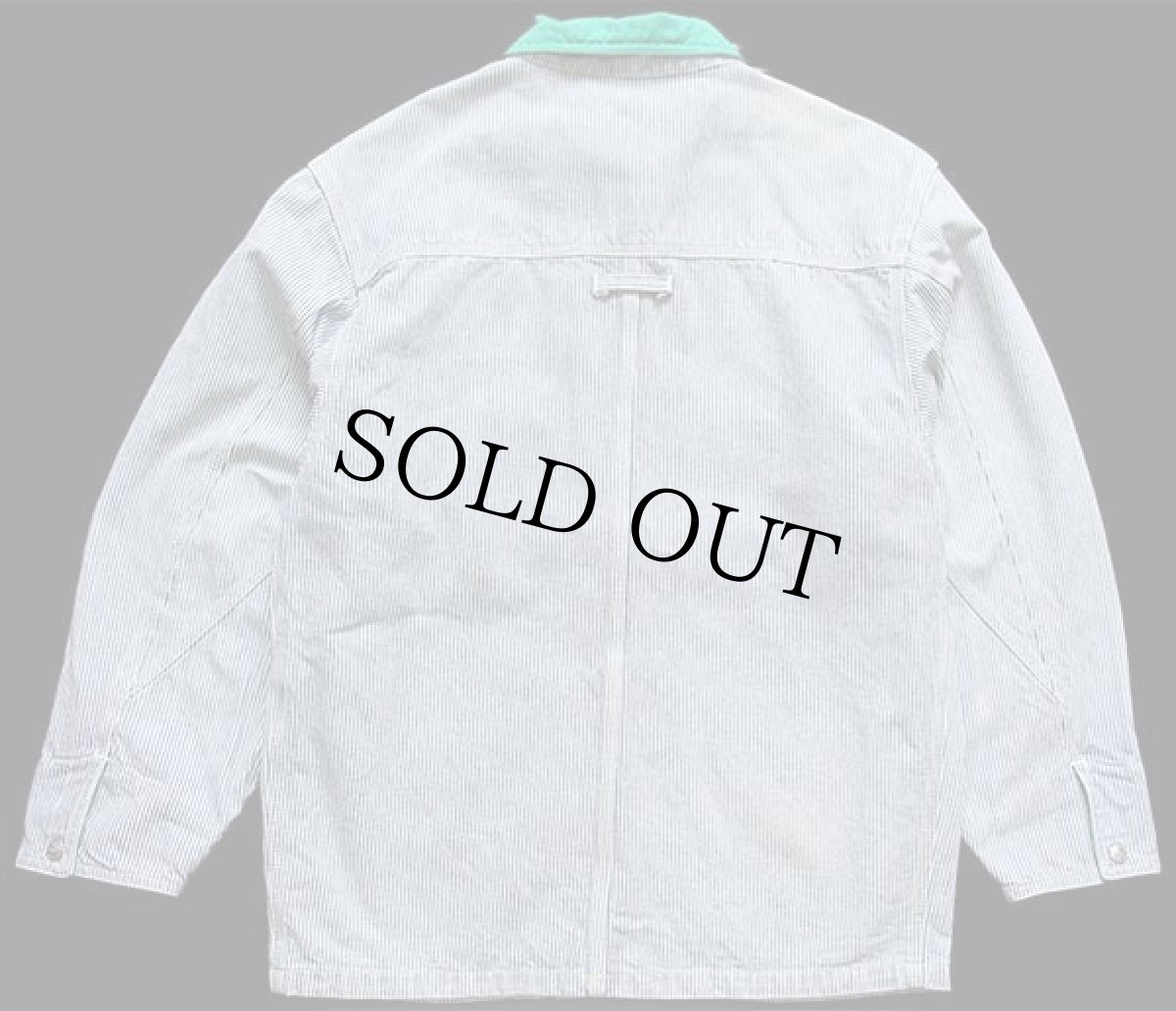 画像2: 90s イタリア製 PEPPERINO ヒッコリー ストライプ カバーオール 14 (2)