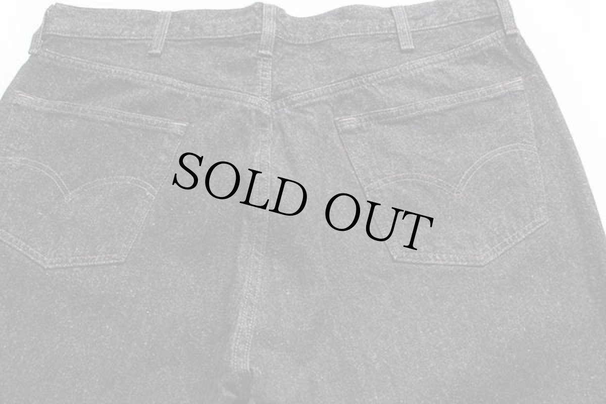 画像5: 90s USA製 Levi'sリーバイス 501 先染め ブラック デニムパンツ w42 L30 (5)