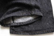 画像9: 90s USA製 Levi'sリーバイス 501 先染め ブラック デニムパンツ w42 L30 (9)