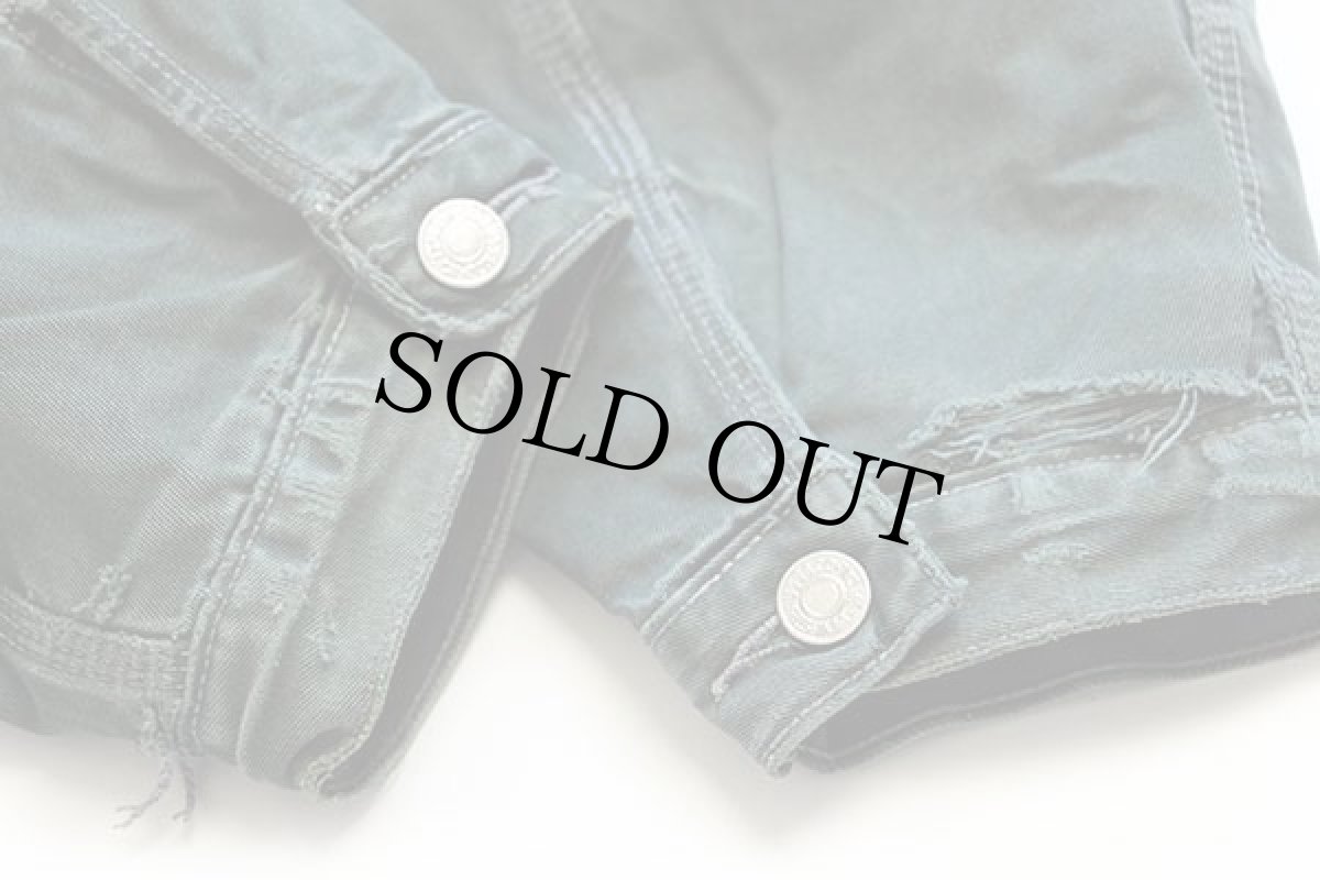 画像7: 90s Levi'sリーバイス キルティングライナー コットンツイルジャケット 4ポケット モスグリーン★ユーロ (7)