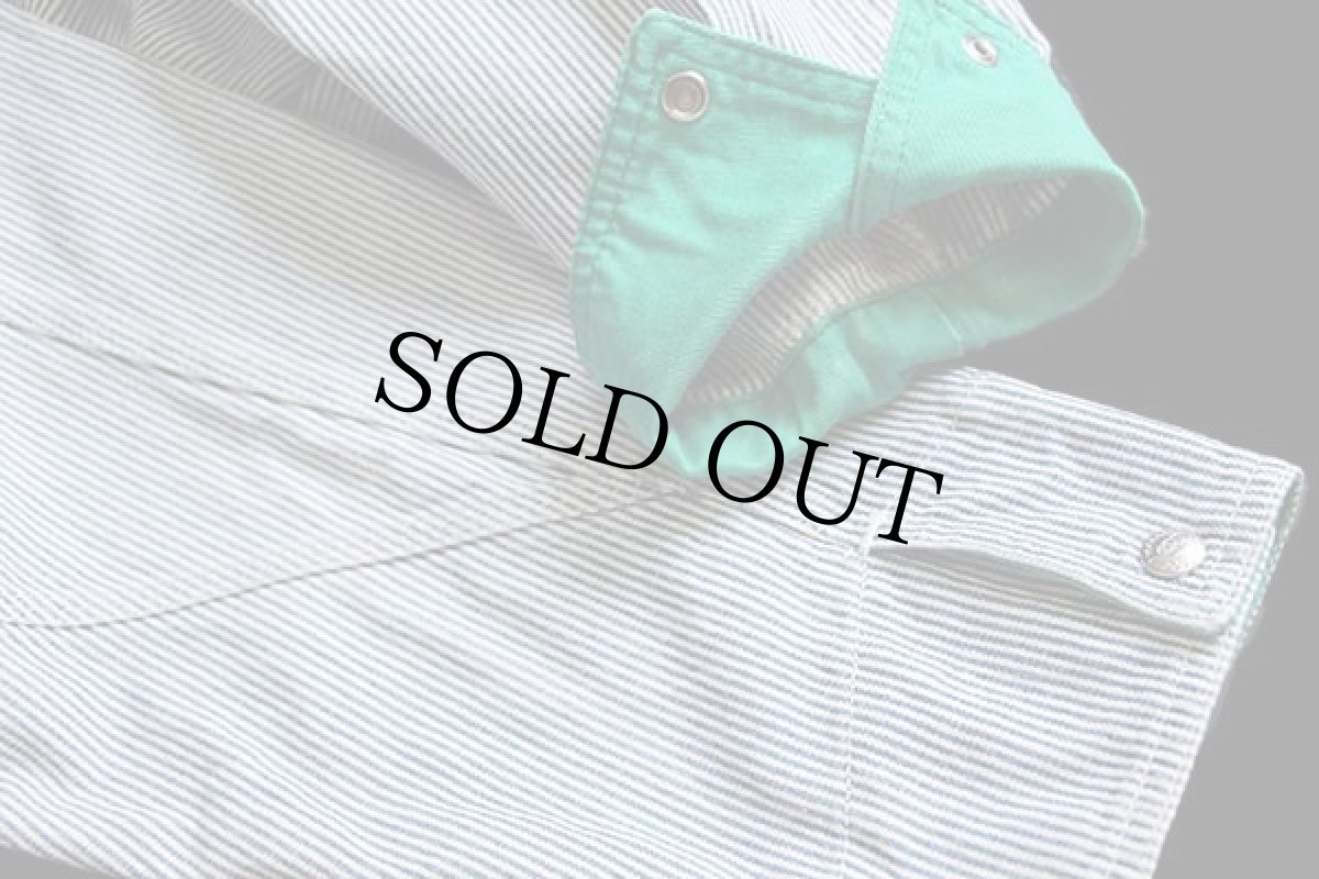 画像6: 90s イタリア製 PEPPERINO ヒッコリー ストライプ カバーオール 14 (6)