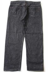 画像3: 90s USA製 Levi'sリーバイス 501 先染め ブラック デニムパンツ w42 L30 (3)